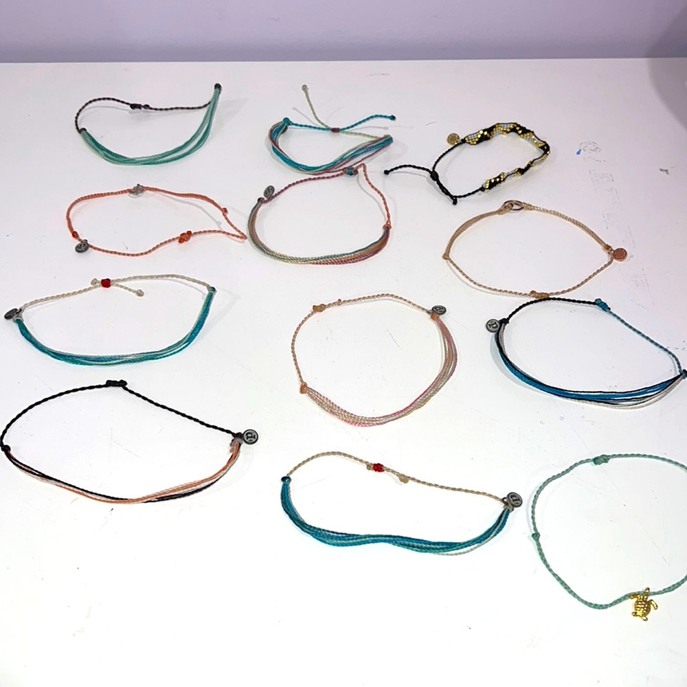 Pura vida bracelets (12 total)